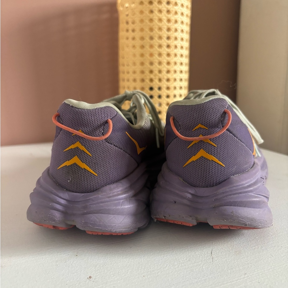Hoka Running Shoes in Purple and Orange - Picture 4 of 5